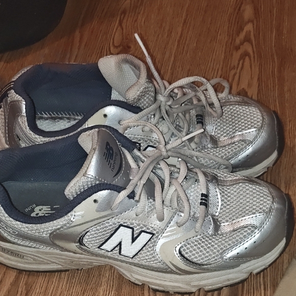 New Balance Other - New Balance Kids' Metallic Silver Sneakers